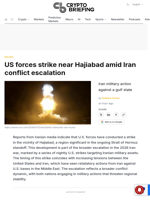 US forces strike near Hajiabad amid Iran conflict escalation