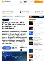 Under Pressure: XRP Price Dances Between Breakout and Breakdown – Markets and Prices Bitcoin News