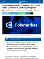 Polymarket Unveils Stablecoin and Order Book Overhaul in Exchange Upgrade
