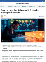 Binance Launches Tokenized U.S. Stocks Trading With bStocks - TheNewsCrypto