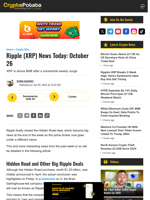 Ripple (XRP) News Today: October 26