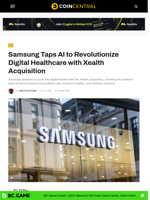Samsung Taps AI to Revolutionize Digital Healthcare with Xealth Acquisition - CoinCentral
