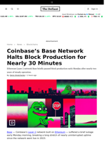 Coinbase’s Base Network Halts Block Production for Nearly 30 Minutes - 