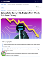 Solana Falls Below $80, Traders Now Watch This Zone Closely?