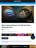 What’s Going On Between The XRP And Solana Community On X? | Bitcoinist.com