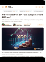 XRP rebounds from $1.4 - Can bulls push toward $1.67 next? - AMBCrypto