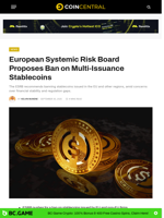 European Risk Board Proposes Ban on Multi-Issuance Stablecoins