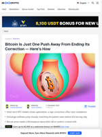 Bitcoin Price Prediction Hinges on a 4% Move — Here’s How