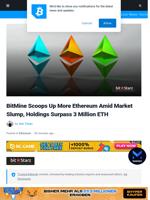 BitMine Scoops Up More Ethereum Amid Market Slump, Holdings Surpass 3 Million ETH | Bitcoinist.com