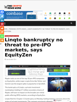 Linqto bankruptcy no threat to pre-IPO markets, says EquityZen - The Crypto News Wire
