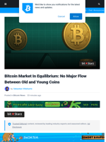 Bitcoin Market In Equilibrium: No Major Flow Between Old and Young Coins | Bitcoinist.com
