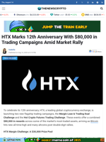 HTX Marks 12th Anniversary With $80,000 in Trading Campaigns Amid Market Rally