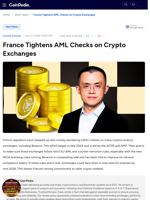 France Tightens AML Checks on Crypto Exchanges