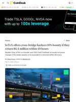 IoTeX bridge exploit raises debate over losses and recovery prospects as CEO offers 10% bounty