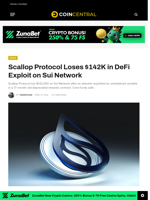 Scallop Protocol Loses $142K in DeFi Exploit on Sui Network - CoinCentral