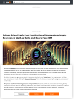 Solana Price Prediction: Institutional Momentum Meets Resistance Wall as Bulls and Bears Face Off - Brave New Coin