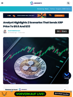 Analyst Highlights 2 Scenarios That Sends XRP Price To $9.6 And $33