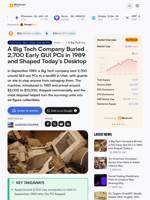 A Big Tech Company Buried 2,700 Early GUI PCs in 1989 and Shaped Today’s Desktop