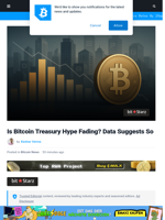 Is Bitcoin Treasury Hype Fading? Data Suggests So