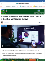 Pi Network Unveils AI-Powered Fast Track KYC to Combat Verification Delays - TheNewsCrypto