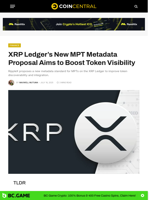 XRP Ledger's New MPT Metadata Proposal Aims to Boost Token Visibility - CoinCentral