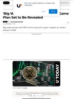 'Big Week Ahead': XRP Adoption Game Plan Set to Be Revealed - U.Today