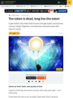 The Token Is Dead, Long Live The Token