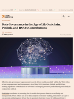 Data Governance in the Age of AI: Oraichain, Pinlink, and RSS3's Contributions - AMBCrypto