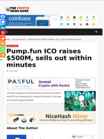 Pump.fun ICO raises $500M, sells out within minutes - The Crypto News Wire