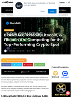 BlockDAG, Toncoin, Litecoin, & Filecoin Are Competing for the Top-Performing Crypto Spot | Live Bitcoin News