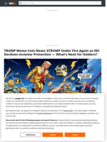 TRUMP Meme Coin News: $TRUMP Under Fire Again as SEC Declines Investor Protection — What’s Next for Holders? - Brave New Coin