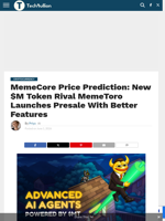 MemeCore Price Prediction: New $M Token Rival MemeToro Launches Presale With Better Features