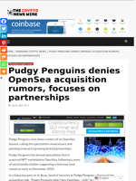 Pudgy Penguins denies OpenSea acquisition rumors, focuses on partnerships - The Crypto News Wire