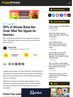 90% of Altcoins Below Key Trend: What This Signals for Investors