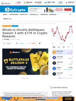 Whale.io Unveils Battlepass Season 3 with $77K in Crypto Rewards