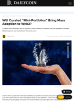 Will Curated “Mini-Portfolios” Bring Mass Adoption to Web3? - DailyCoin