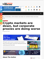 Crypto markets are down, but corporate proxies are doing worse - The Crypto News Wire