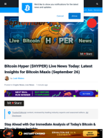 Live Bitcoin Hyper Updates Today: Bitcoin Price Prediction as Price Goes Under $109K, Buyers Ape In to Sustain Support Line, and Options Expire Today