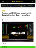 Amazon (AMZN) Stock: Investors Sell Despite Earnings Beat – Here's Why - CoinCentral