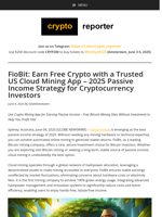 FioBit: Earn Free Crypto with a Trusted US Cloud Mining App – 2025 Passive Income Strategy for Cryptocurrency Investors