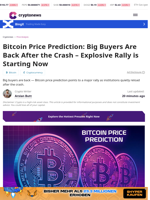Bitcoin Price Prediction: Big Buyers Are Back After the Crash – Explosive Rally is Starting Now