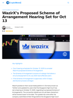 WazirX's Proposed Scheme of Arrangement Hearing Set for Oct 13 - CryptoNewsZ