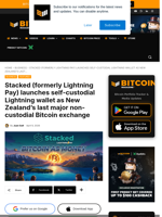 Stacked (formerly Lightning Pay) Launches Self-custodial Lightning Wallet As New Zealand’s Last Major Non-custodial Bitcoin Exchange