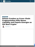 Solana Crashes as Cross-Chain Fragmentation Kills Meme Liquidity and Pepeto Emerges as the Best Crypto - TechBullion