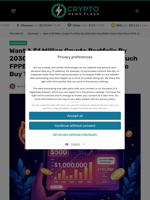 Want A $1 Million Crypto Portfolio By 2030 With Only $500? Here’s How Much FPPE, Shiba Inu, And TRUMP Coins To Buy Today