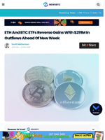 Friday Wake-Up Call: ETH and BTC ETFs Reverse Gains with $291M in Outflows Ahead Of New Week