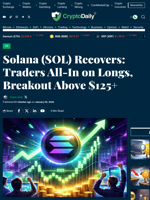 Solana (SOL) Recovers: Traders All-In on Longs, Breakout Above $125+ - Crypto Daily