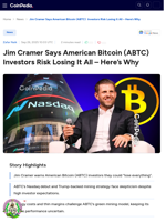 Jim Cramer Says American Bitcoin (ABTC)  Investors Risk Losing It All - Here’s Why