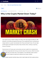 Why is the Crypto Market Down Today?