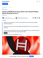 HBAR Price Indicators Show Major Risk In Coming Weeks
